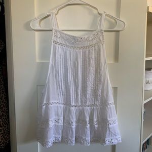 Free People Peplum Textured Tank Top